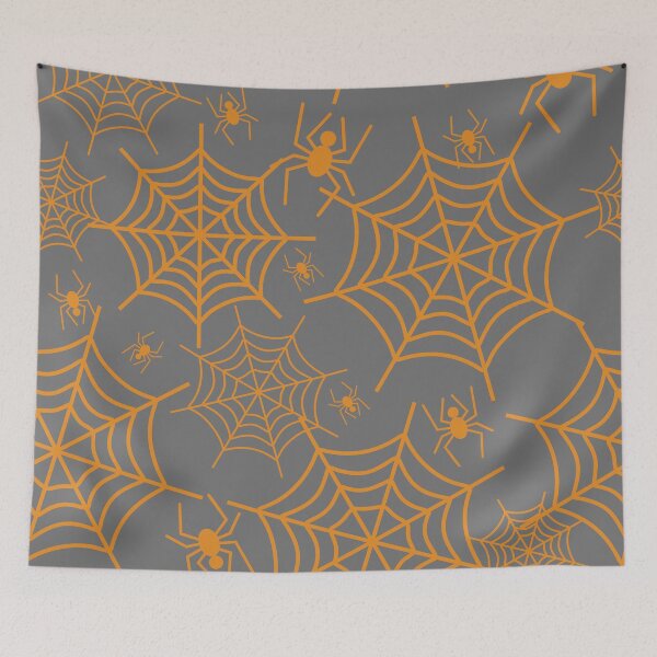 Item preview, Autumn pattern - spiders on a spiderweb.3 designed and sold by My-fake-places.
