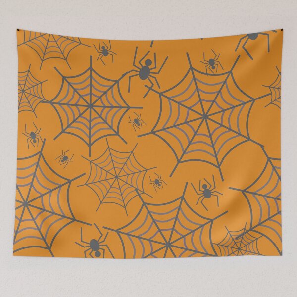 Item preview, Autumn pattern - spiders on a spiderweb.4 designed and sold by My-fake-places.