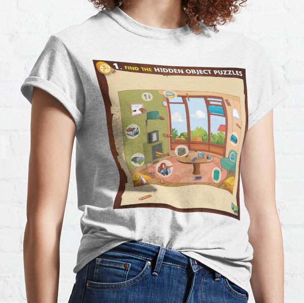 Vista previa del artículo con la obra «Habitación atractiva con rompecabezas de objetos ocultos», diseñado y vendido por merve02shop.