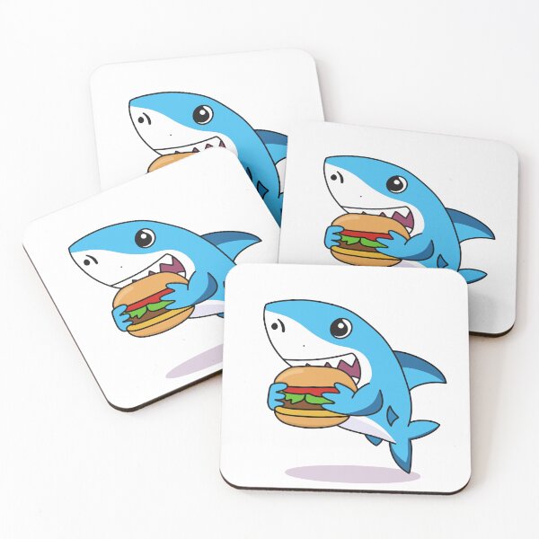 Item preview, Shark Eating Burger  designed and sold by AnthroTales.