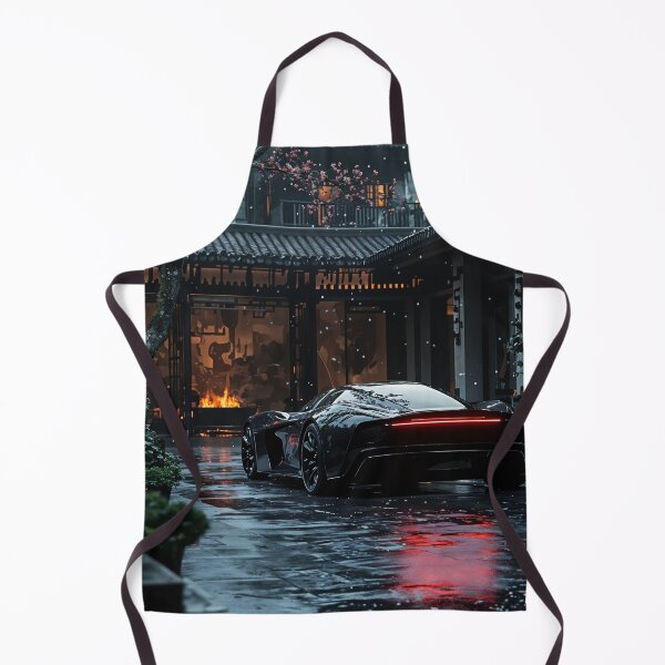 Item preview, Elegance in Motion: A Hypercar Amidst Tranquil Traditions designed and sold by oanaunciuleanu.