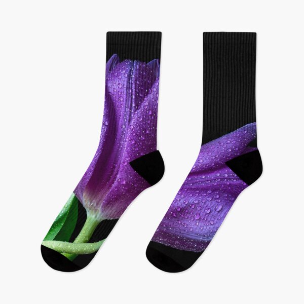 Item preview, Purple tulips with dew designed and sold by Federpics.
