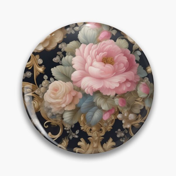 Item preview, Floral, Black & Gold Rococo designed and sold by DesignsByPrnces.
