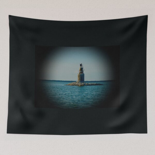 Item preview, latarnia, wyspa, ocean designed and sold by owenomania.