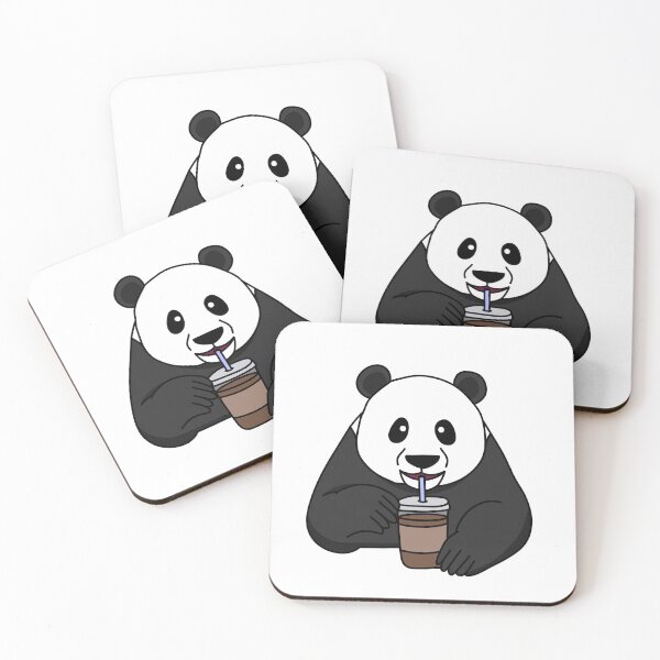 Item preview, Panda Drinking Coffee designed and sold by AnthroTales.