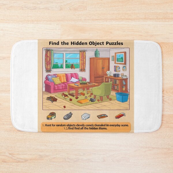Item preview, Cozy Living Room Hidden Object Challenge designed and sold by merve02shop.