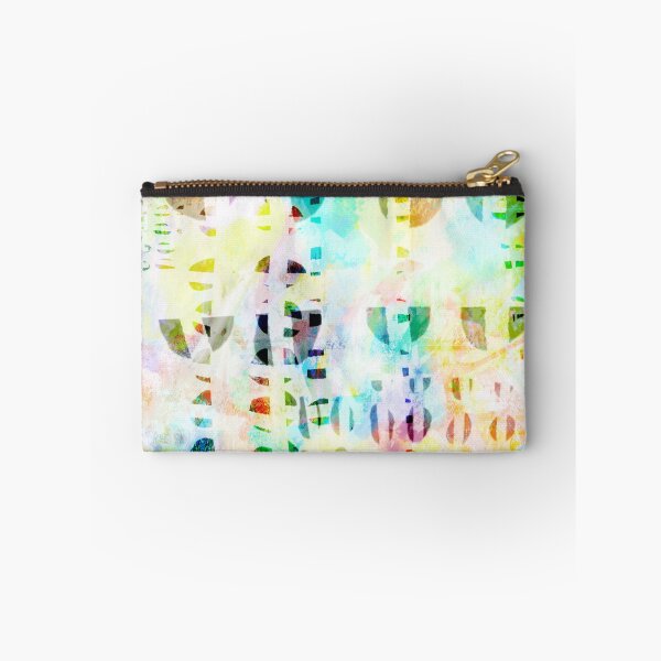 Item preview, Abstract Puzzle Geos,Watercolor Geometric Painting in Colorful Pastel  designed and sold by Limolida.