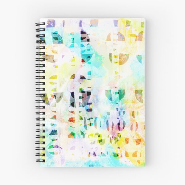 Item preview, Abstract Puzzle Geos,Watercolor Geometric Painting in Colorful Pastel  designed and sold by Limolida.