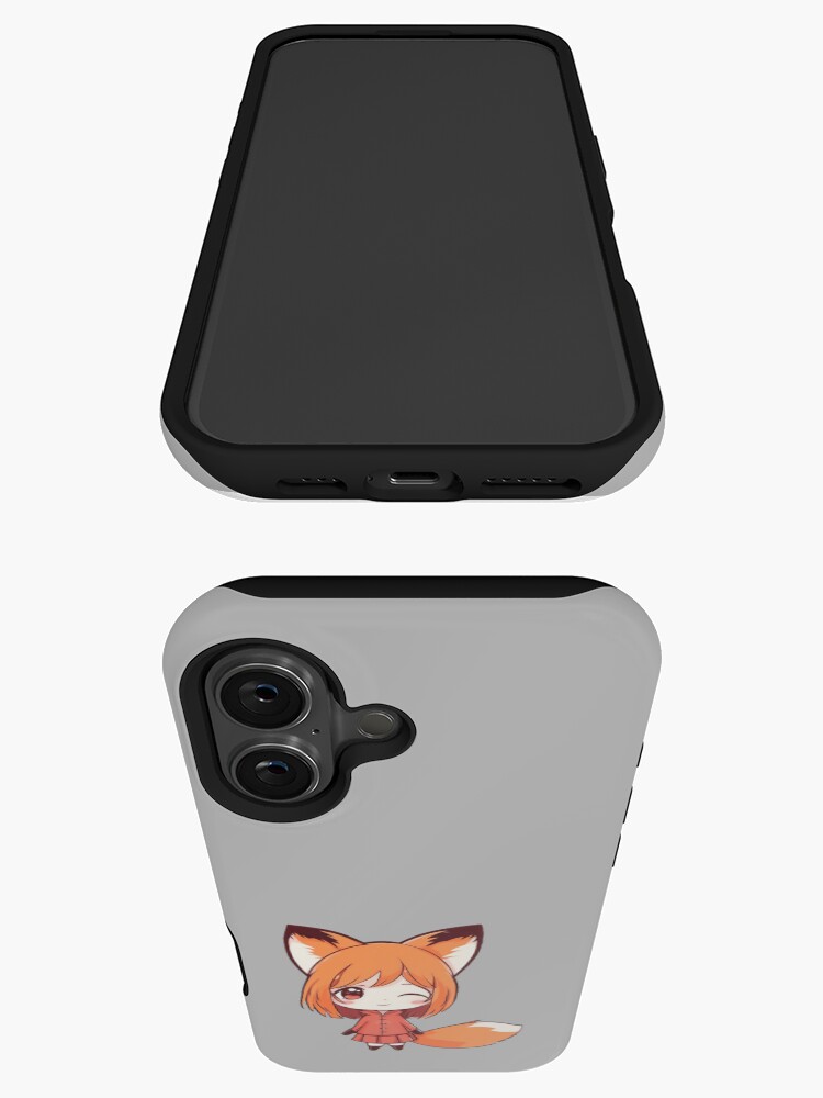 Thumbnail 3 von 4, iPhone-Hülle, Happy Kawaii Chibi Anime Fox Girl designt und verkauft von Fluffy-Cat-de.