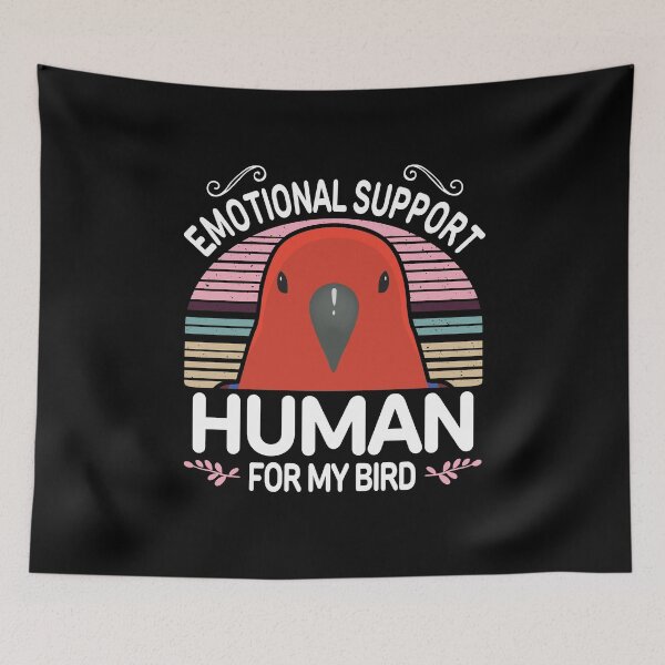 Item preview, Female Eclectus Parrot Emotional Support Human designed and sold by Clara Hollins.