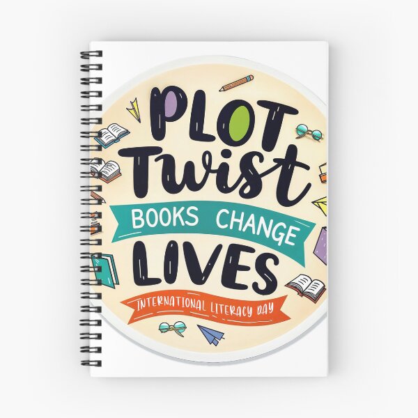 Item preview, Sticker T-Shirt Design Trending: Plot Twist: Books Change Lives designed and sold by ForeverPrintsOK.