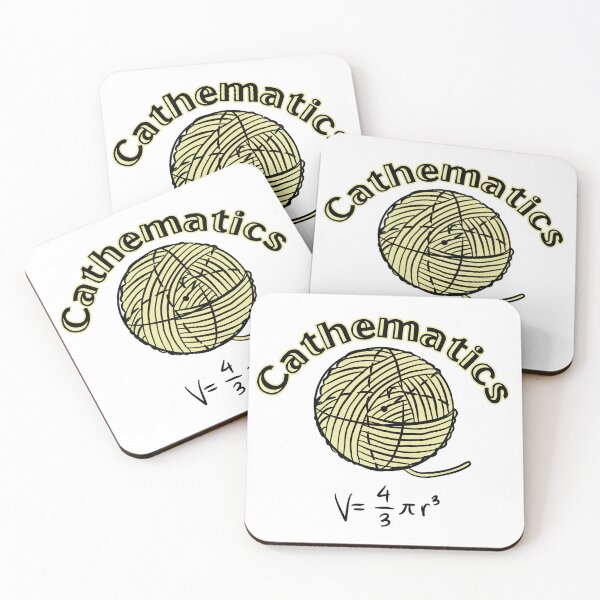 Item preview, Cat and Math, Mathematics Cat designed and sold by Merch-Kitsune.
