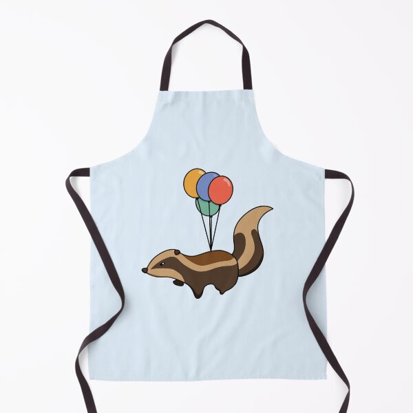 Item preview, Badger Flying Away with Balloons designed and sold by AnthroTales.