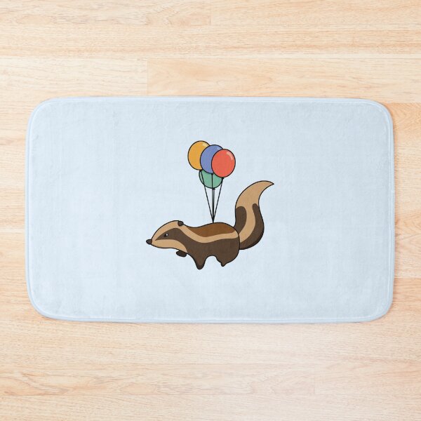 Item preview, Badger Flying Away with Balloons designed and sold by AnthroTales.