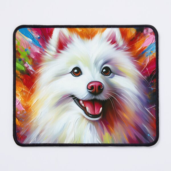 Item preview, Japanese Spitz Dog Acrylic Print Pet Portrait Dog Lovers designed and sold by Puppy Puzzles Plus.