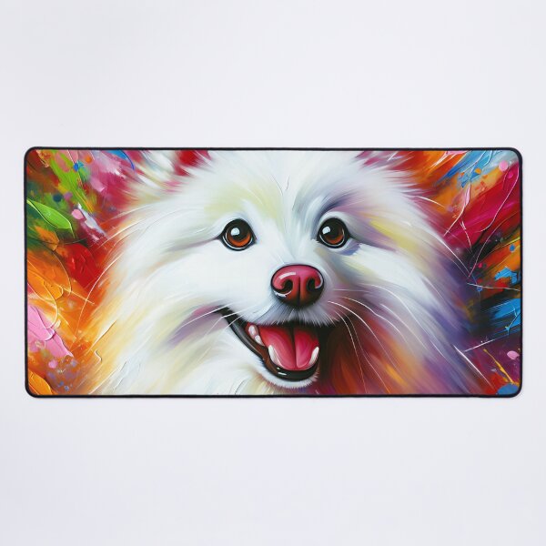 Item preview, Japanese Spitz Dog Acrylic Print Pet Portrait Dog Lovers designed and sold by Puppy Puzzles Plus.