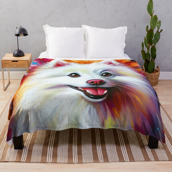Item preview, Japanese Spitz Dog Acrylic Print Pet Portrait Dog Lovers designed and sold by Puppy Puzzles Plus.