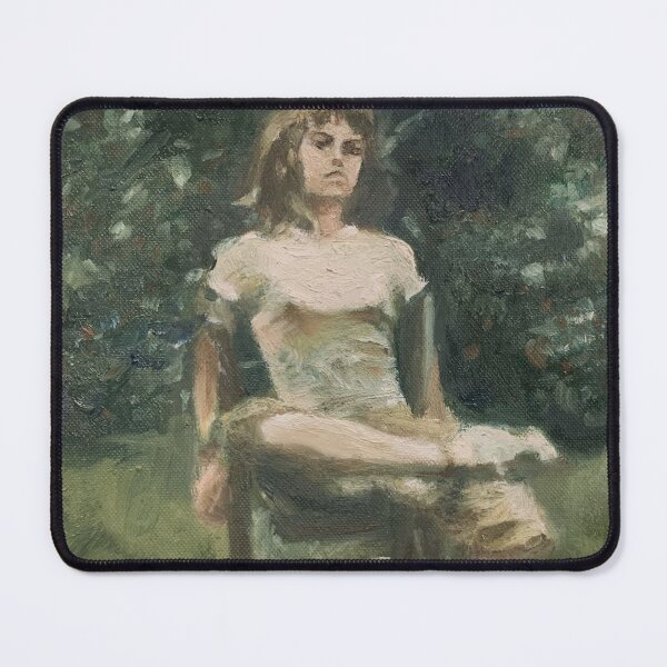 Item preview, "masculine" girl sitting cross-legged designed and sold by maliafecteau.