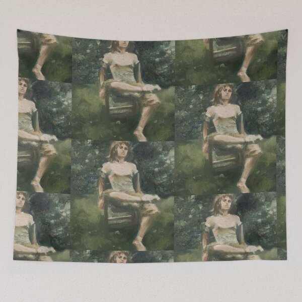 Item preview, "masculine" girl sitting cross-legged designed and sold by maliafecteau.