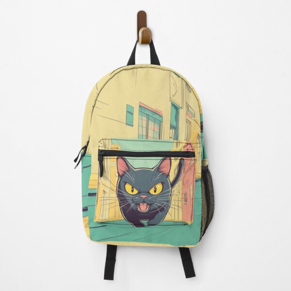 Item preview, Black Cat On a Mission Through Streets Running designed and sold by memememescat.