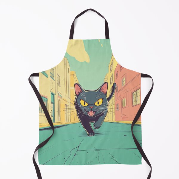 Item preview, Black Cat On a Mission Through Streets Running designed and sold by memememescat.