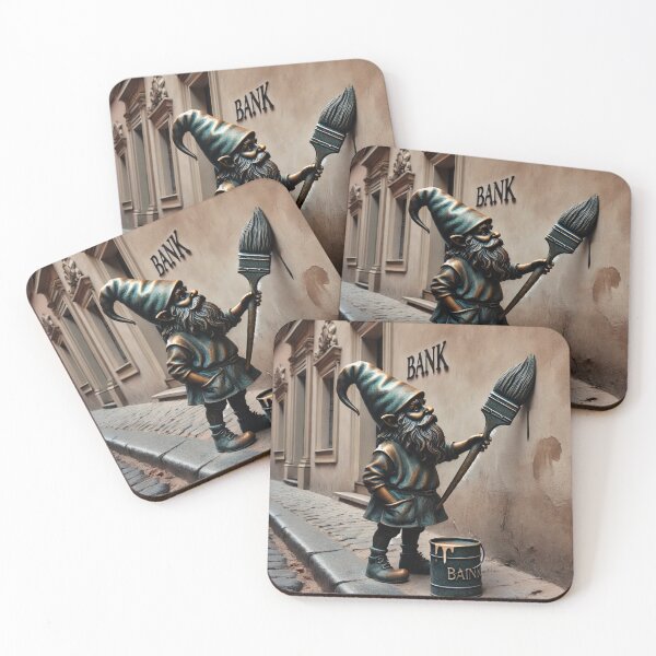 Item preview, Thinking of Wroclaw - Gnome Painting Bank designed and sold by Purrfecta.
