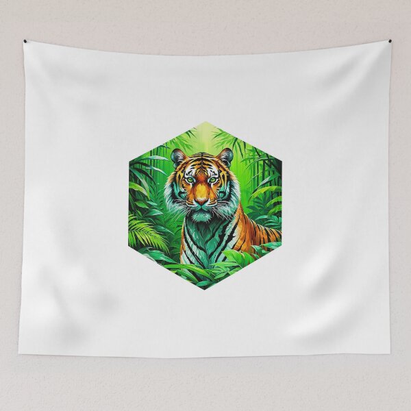 Item preview, Epic Tiger in the Green Jungle designed and sold by AbsoluteA.