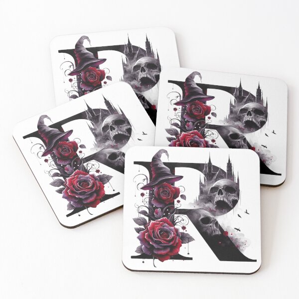 Item preview, Gothic Halloween Skull and Roses R designed and sold by CultDigHoriz.