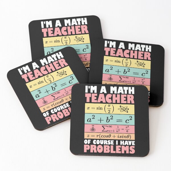 Item preview, Math Teacher I'm A Math Teacher Of Course I Have Problems designed and sold by Stick-Artistry.