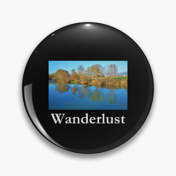 Item preview, Wanderlust Lakeside Classic Black Tee designed and sold by GeekySexyCool.