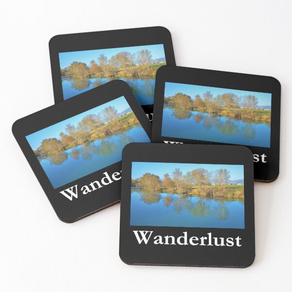 Item preview, Wanderlust Lakeside Classic Black Tee designed and sold by GeekySexyCool.