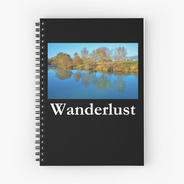 Item preview, Wanderlust Lakeside Classic Black Tee designed and sold by GeekySexyCool.