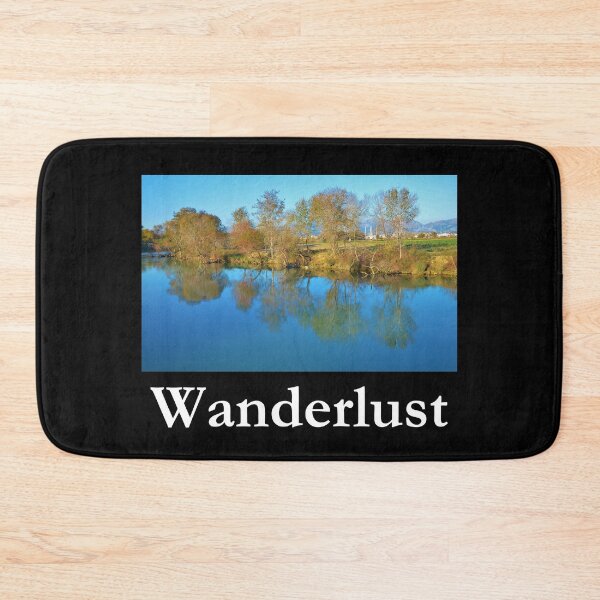 Item preview, Wanderlust Lakeside Classic Black Tee designed and sold by GeekySexyCool.