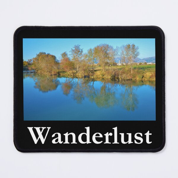 Item preview, Wanderlust Lakeside Classic Black Tee designed and sold by GeekySexyCool.