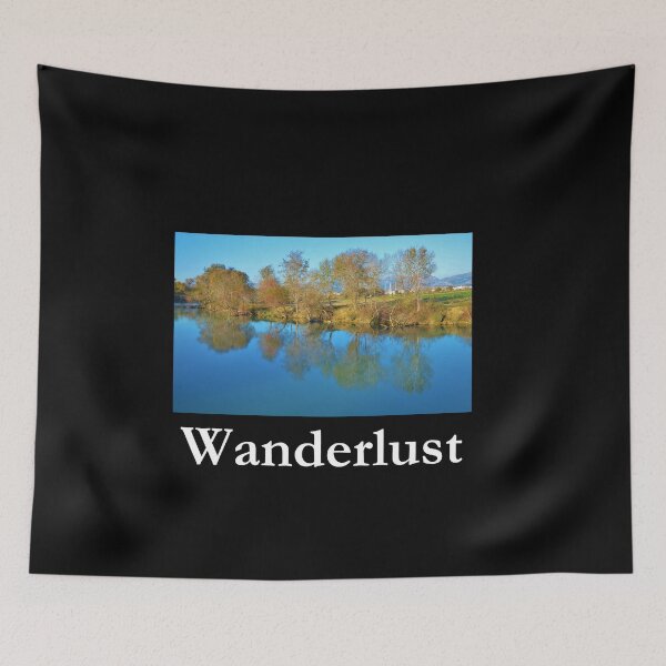 Item preview, Wanderlust Lakeside Classic Black Tee designed and sold by GeekySexyCool.