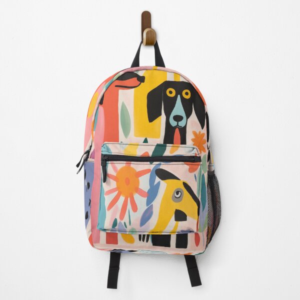 Item preview, Matisse-Inspired Colorful Dog Parade designed and sold by PuffPals.
