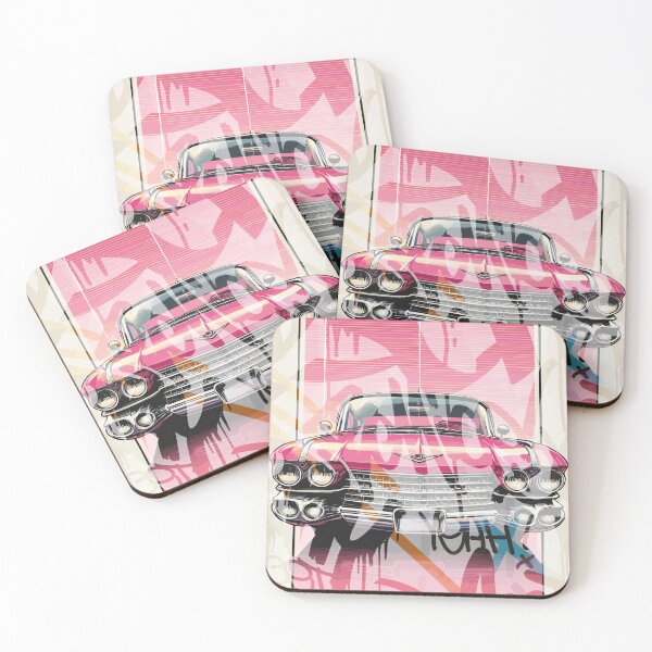Item preview, pink car designed and sold by PixelStyleShop.