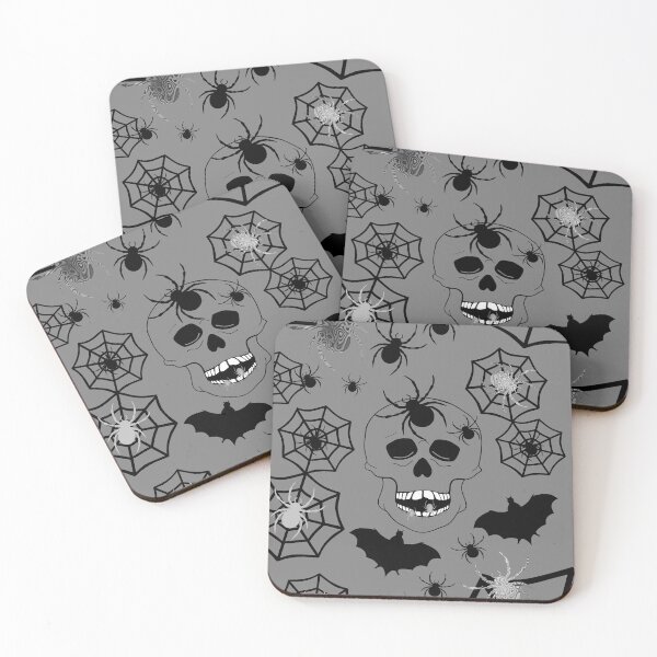 Item preview, Halloween Skull Spider Bats And Webs designed and sold by Sartoris Art.