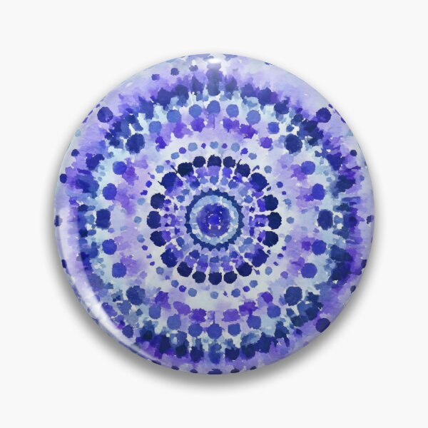 Artikelvorschau, Azurblauer Mandala-Wirbel entworfen und verkauft von pinebluedesign.
