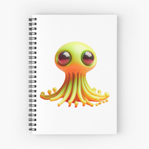 Artikelvorschau, Gelbes Außerirdisches Oktopus-Tier entworfen und verkauft von Comicalcreation.
