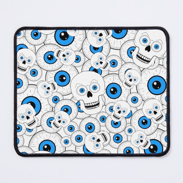 Item preview, Blue Eyeball And Skull Heads designed and sold by Sartoris Art.