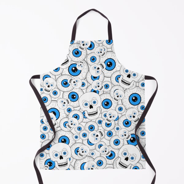 Item preview, Blue Eyeball And Skull Heads designed and sold by Sartoris Art.