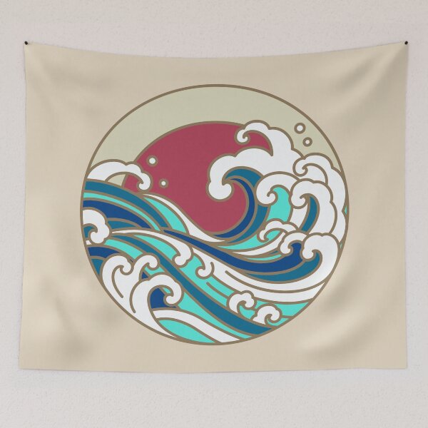 Item preview, Great Tsunami Wave Japan style classic t-shirt designed and sold by ZaniokoDesign.
