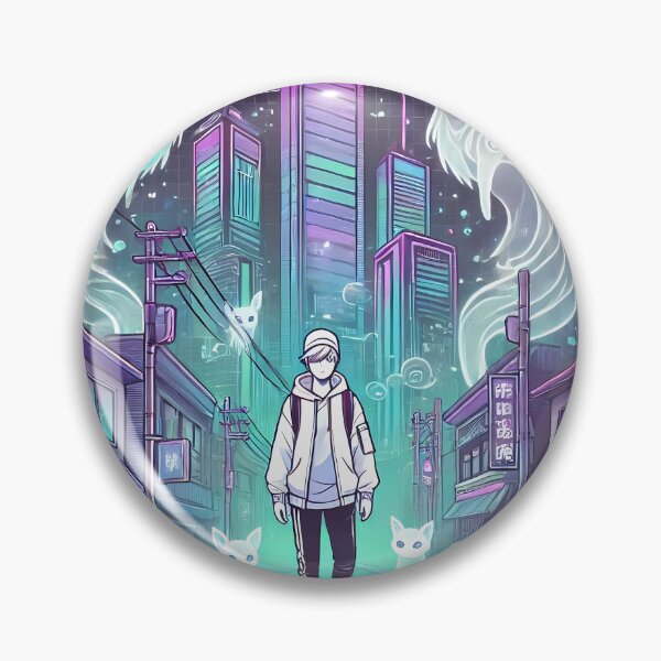 Item preview, Futuristic Neon Cityscape designed and sold by AI ART Studio.