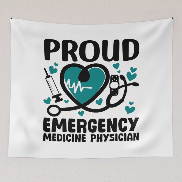 Item preview, Proud Emergency Medicine Doctor designed and sold by Stick-Artistry.