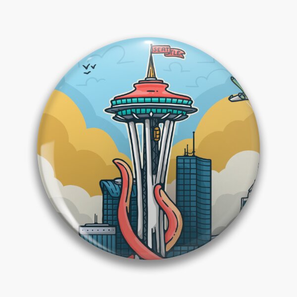 Item preview, Seattle Space Needle Kraken Diamond designed and sold by bryrude.