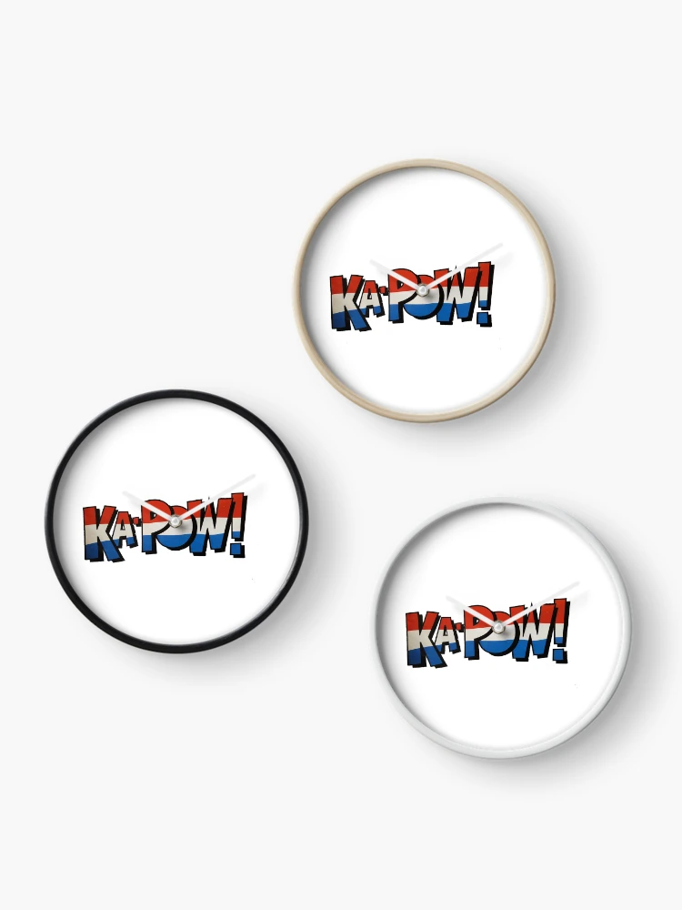 Thumbnail 3 of 4, Clock, Ka-Pow! designed and sold by HeadacheMachine.
