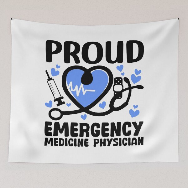 Item preview, Proud Emergency Medicine Physician Doctor designed and sold by Stick-Artistry.
