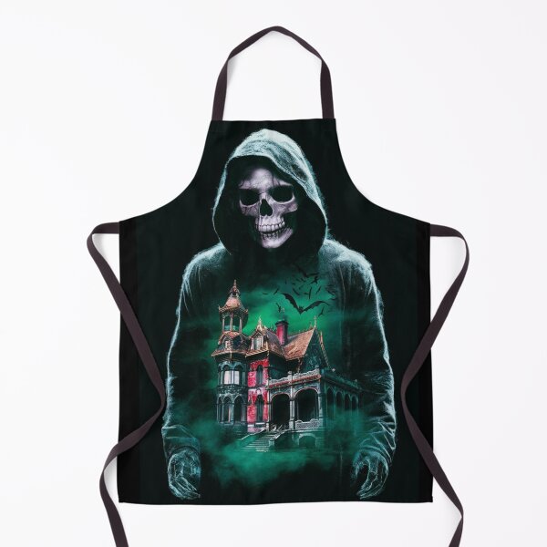 Item preview, Haunted House Skull Hoodie - Gothic Halloween Horror Art | Spooky Mansion Design designed and sold by best-of-panama.