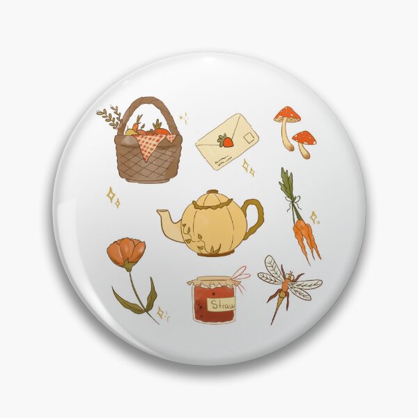 Item preview, Fall Cottagecore mushrooms, strawberrys and flowers aesthetic designed and sold by Rojasole.
